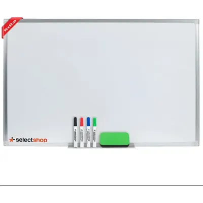 Pizarrón Blanco Magnético Pizarra 90x60cm Con 4 Marcadores: foto de la publicación