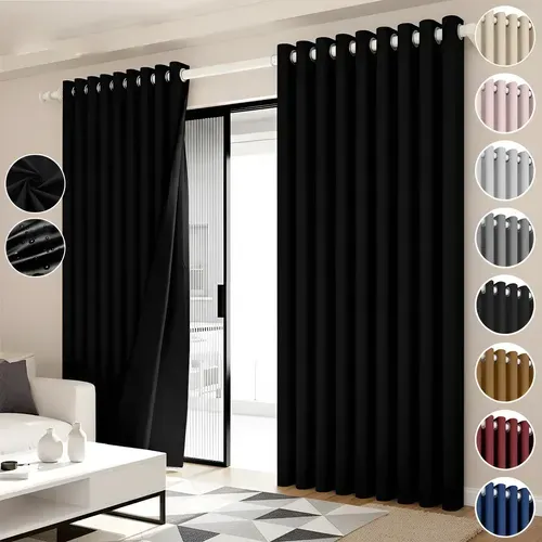 2 paneles cortinas blackout 264x214 cm: foto de la publicación