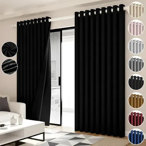 2 paneles cortinas blackout 264x214 cm: foto real de la publicación en Mercado Libre