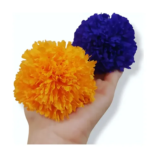 20 flores cempasúchil de papel crepé: foto de la publicación