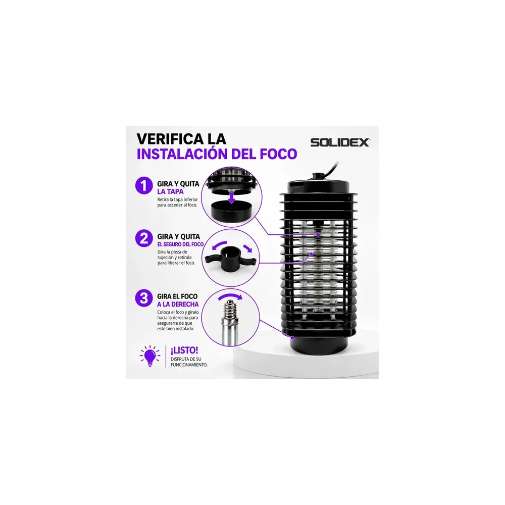 Exterminador eléctrico mata mosquitos, interiores/exteriores, negro (KEYSTONE)